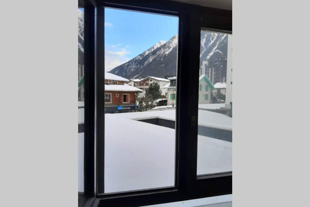 Ferienwohnung Chamonix Centre - Wifi - Parking - Res Aiguille Du Midi Exterior foto